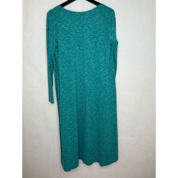Lularoe Long Cardigan Sweater Women SZ SM Runs Lg Duster Comfy Heather Aqua - Picture 2 of 6